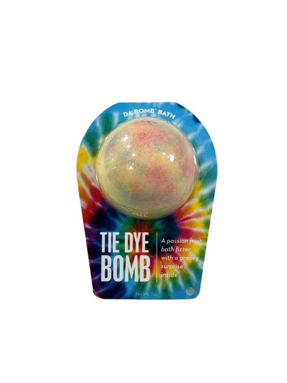 Da Bomb Bath Tie Dye Passion Fruit Yellow Bath Bomb 7oz